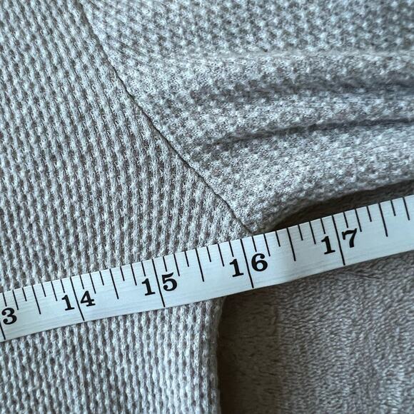 Free People Switch IT UP Thermal small in grey long sleeve top waffle knit - Picture 8 of 10